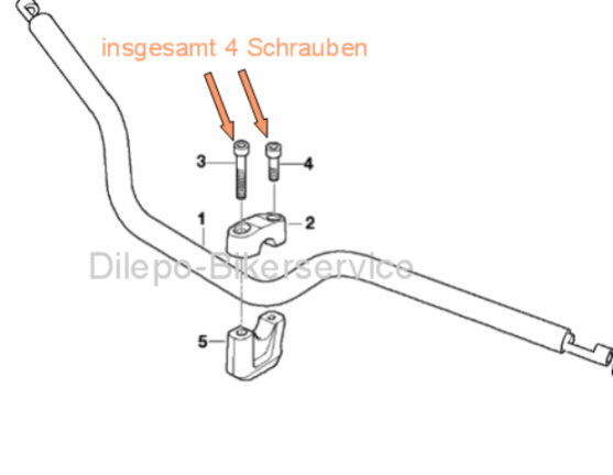 BMW R1150R R 1150 R V2A Schrauben Edelstahlschrauben Lenker 